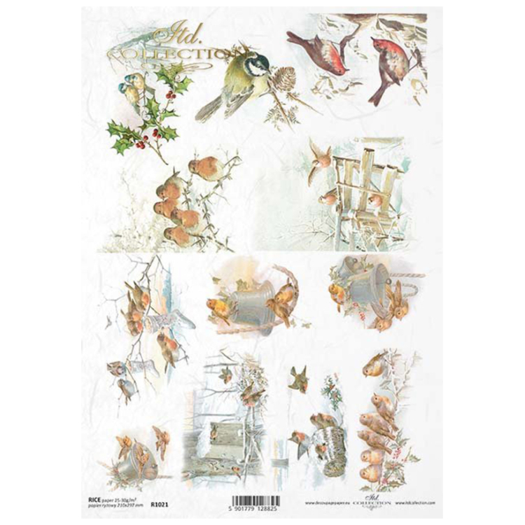 ITD COLLECTION DECOUPAGE RICE PAPER A4 - R1021 - Image 1
