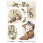 ITD COLLECTION DECOUPAGE RICE PAPER A4 - R1017