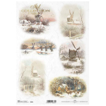 ITD COLLECTION DECOUPAGE RICE PAPER A4 - R996