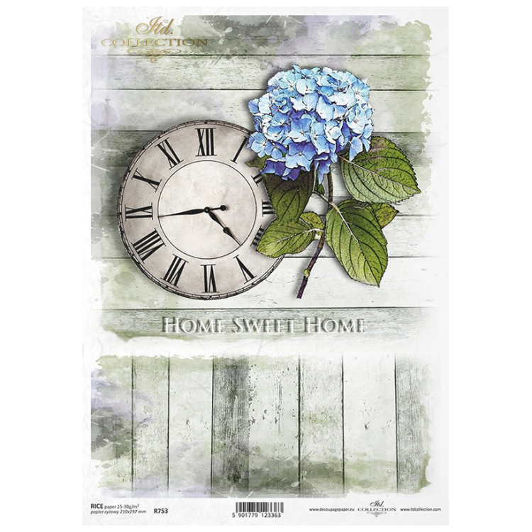 ITD COLLECTION DECOUPAGE RICE PAPER A4 - R0753 - Image 1