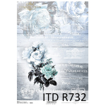 ITD COLLECTION DECOUPAGE RICE PAPER A4 - R0732