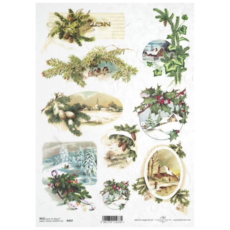 _0139_r0452 ITD COLLECTION DECOUPAGE RICE PAPER A4 - R0452 - Image 1