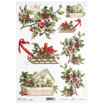 ITD COLLECTION DECOUPAGE RICE PAPER A4 - R0448
