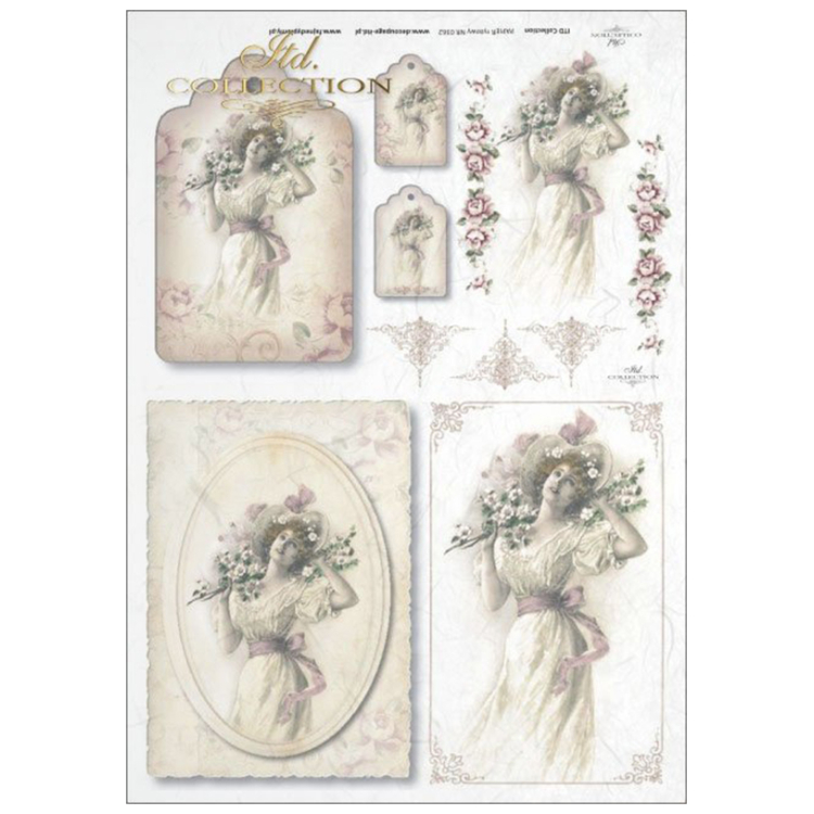 ITD COLLECTION DECOUPAGE RICE PAPER A4 - R0362 - Image 1
