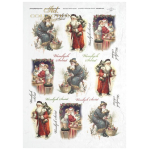 ITD COLLECTION DECOUPAGE RICE PAPER A4 - R206