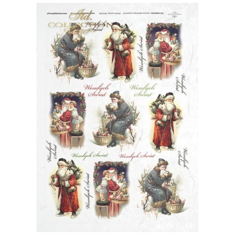 _0164_r0206 ITD COLLECTION DECOUPAGE RICE PAPER A4 - R206 - Image 1