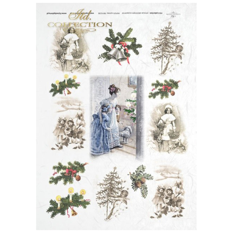 ITD COLLECTION DECOUPAGE RICE PAPER A4 - R0198 - Image 1