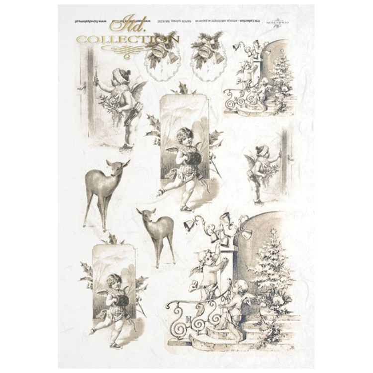 _0168_r197 ITD COLLECTION DECOUPAGE RICE PAPER A4 - R197 - Image 1