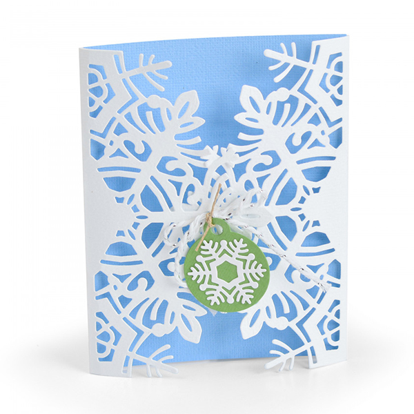 663606 SIZZIX THINLITS CUTTING DIES - CARD, SNOWFLAKE - Image 1