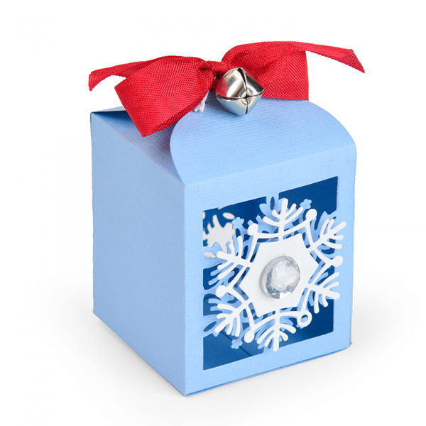 663610 SIZZIX THINLITS CUT PUNCHES - SNOWFLAKE FAVOR BOX - Image 1
