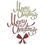 SIZZIX THINLITS CUT PUNCHES - CHRISTMAS RIBBON
