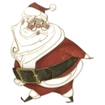 SIZZIX THINLITS CUT DIES - JOLLY ST. NICK