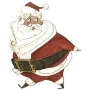 SIZZIX THINLITS CUT DIES - JOLLY ST. NICK