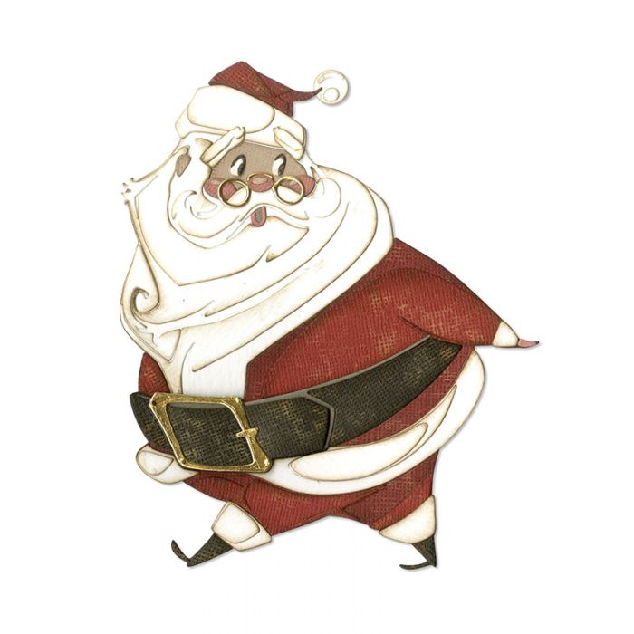 664198 SIZZIX THINLITS CUT DIES - JOLLY ST. NICK - Image 1