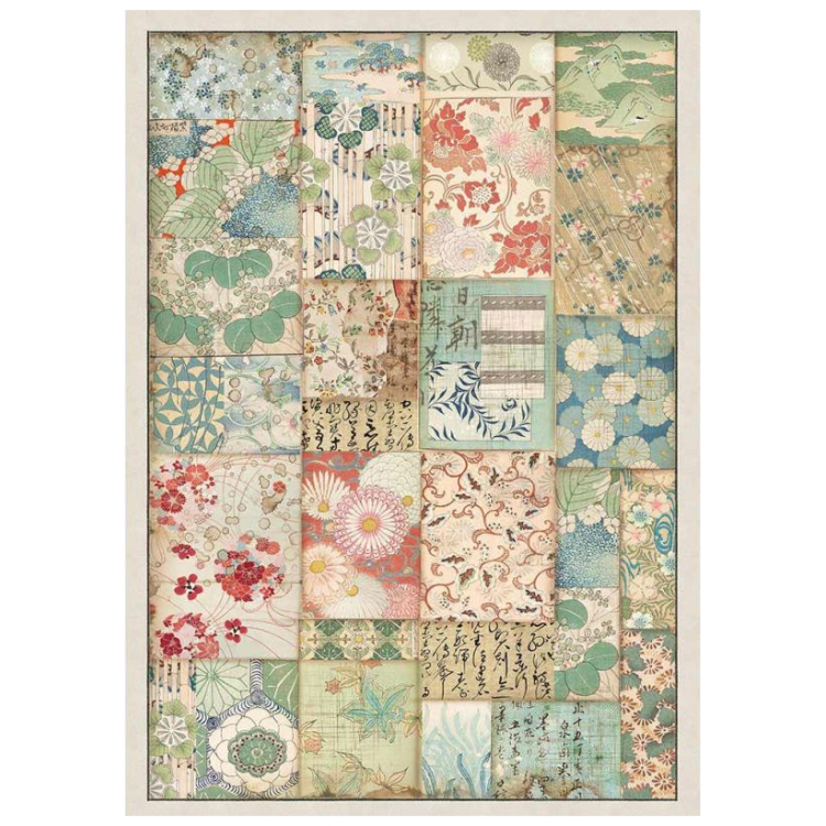DFSA4391 STAMPERIA ORIENTAL GARDEN DECOUPAGE PAPER A4 - DFSA4391 - Image 1