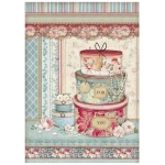 STAMPERIA GRAND HOTEL DECOUPAGE RICE PAPER A4 - DFSA4397