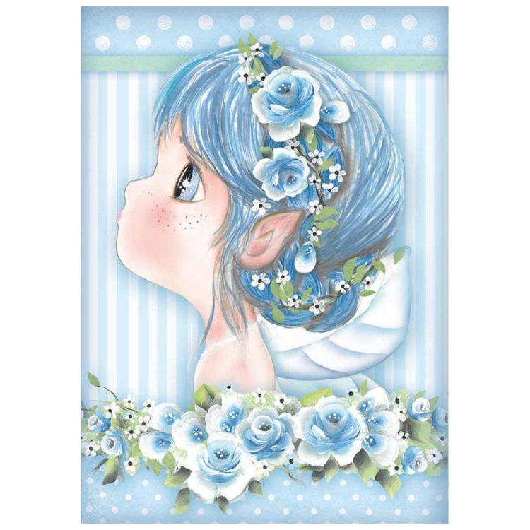 DFSA4409 STAMPERIA TATIANA'S FAIRIES DECOUPAGE PAPER A4 - DFSA4409 - Image 1
