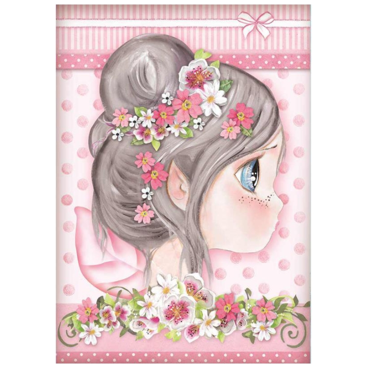 STAMPERIA TATIANA'S FAIRIES DECOUPAGE PAPER A4 - DFSA4412 - Image 1