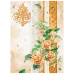 STAMPERIA FLOWERS FOR YOU DECOUPAGE PAPER A4 - DFSA4416