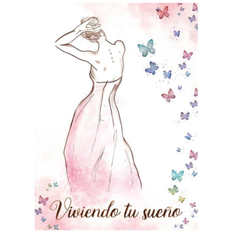 DFTMA409 STAMPERIA SILHOUETTE PAPER A4 - DFTMA409 - Image 1