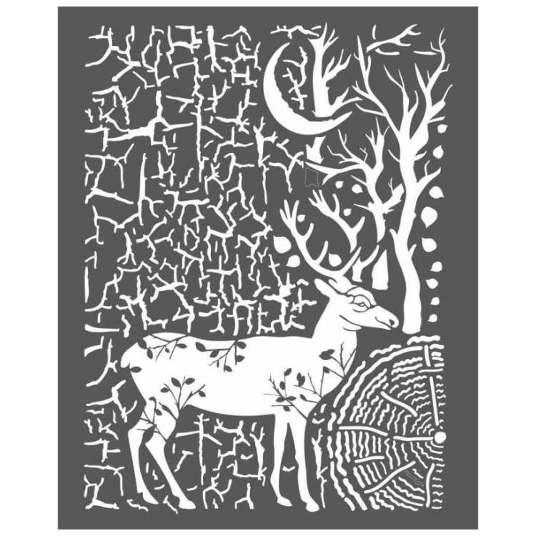 KSTD044 STAMPERIA MEDIA STENCIL - TEMPLATE 20 X 25 CM - KSTD044 - Image 1
