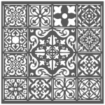 STAMPERIA MEDIA STENCIL - TEMPLATE 18 X 18 CM - KSTDQ25