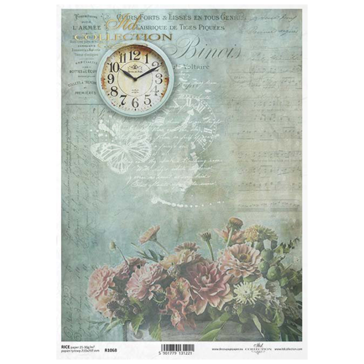 ITD COLLECTION DECOUPAGE RICE PAPER A4 - R1068 - Image 1