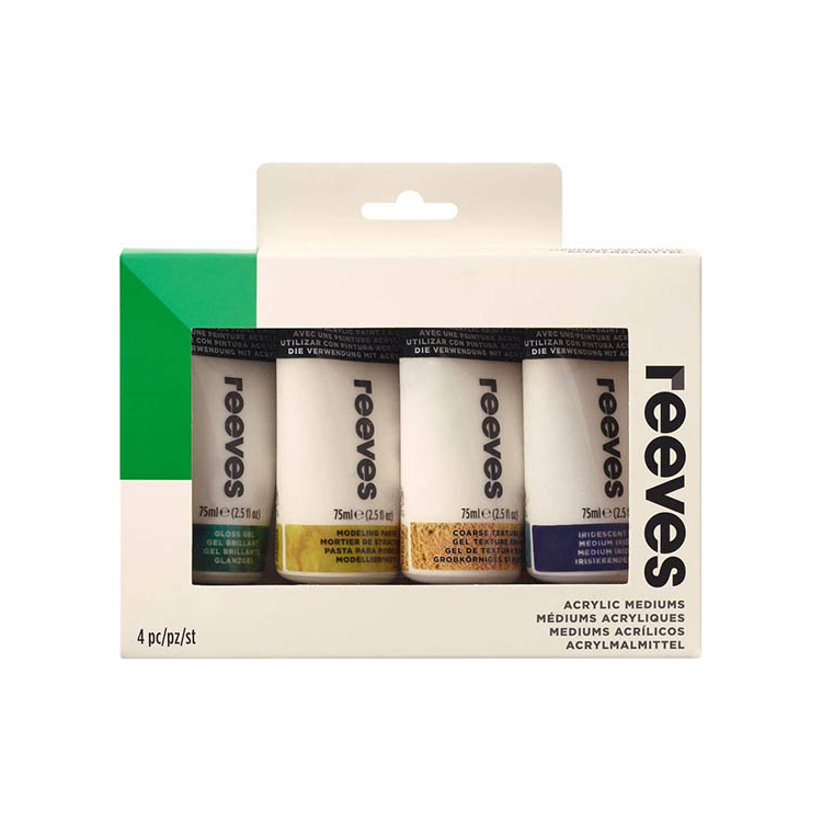 REEVES ACRYLIC MEDIA 4 X 75 ML. - 8349215 - Image 1