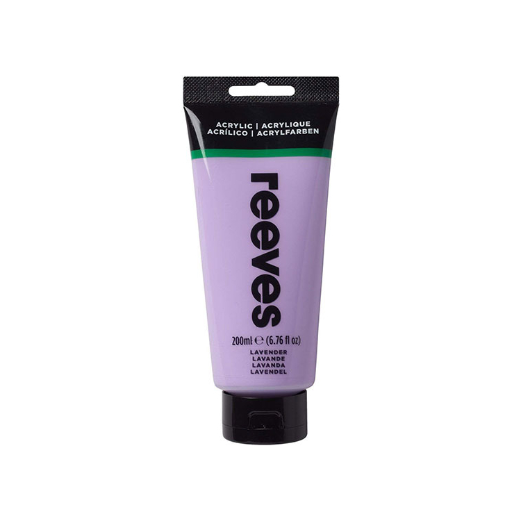 REEVES ACRYLIC PAINT 200 ML - LAVENDER 8381305 - Image 1
