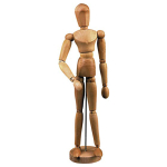 L&B WOODEN DETACHABLE MANNEQUIN MALE 30CM