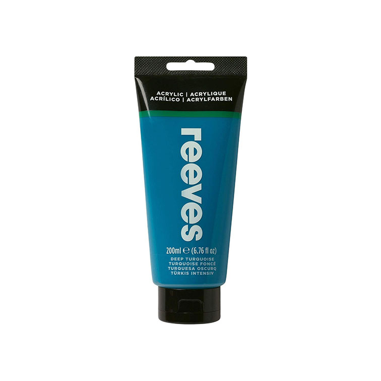 jpeg REEVES ACRYLIC PAINT 200 ML - DEEP TURQUOISE 8381490 - Image 1