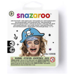 SNAZAROO FACE PAINTS 3X3.75 G + BRUSH AND SWAB - PIRATE