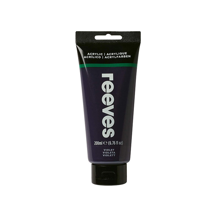 jpeg REEVES ACRYLIC PAINT 200 ML - VIOLET 8381300 - Image 1