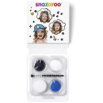 SNAZAROO FACE PAINTS 3X3.75 G + BRUSH AND SWAB - PIRATE - Image 2