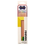 REEVES COLORED PENCILS IN A METAL BOX 6 CV + SHARPENER 8940544