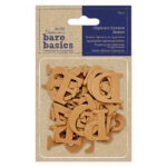 DOCRAFTS CARDBOARD STICKERS LETTERS 8PCS. - PMA 174796