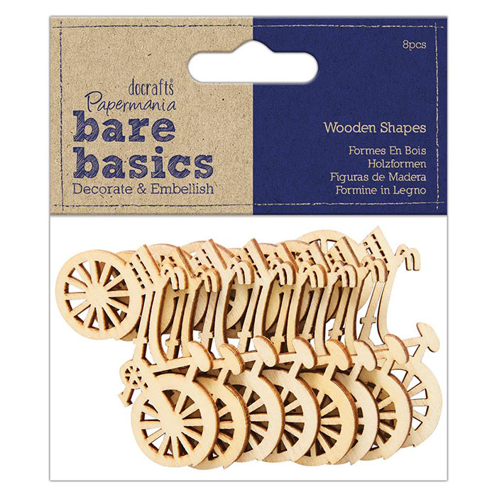 _0005_PMA 174749 DOCRAFTS WOODEN BICYCLES FOR DECORATION 8PCS. - PMA 174749 - Image 1