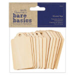 DOCRAFTS WOODEN TAGS FOR DECORATION 12PCS. - PMA 174730