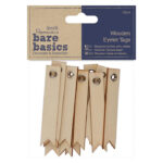 DOCRAFTS WOODEN TAGS FOR DECORATION 8PCS. - PMA 174644