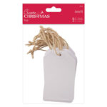 DOCRAFTS PAPER TAGS FOR DECORATION WHITE 20PCS-PMA 157939