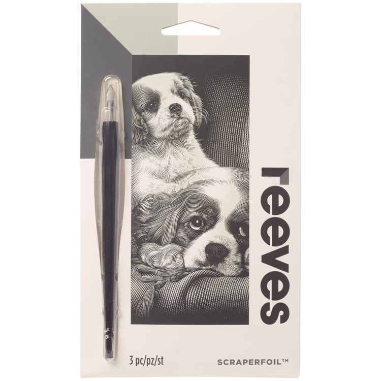 REEVES SCRATCH PAINTING KIT - MINI SPANIELS - Image 1