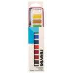 REEVES WATERCOLOR PAINTS 12 CV + BRUSH IN A METAL BOX - 8493254