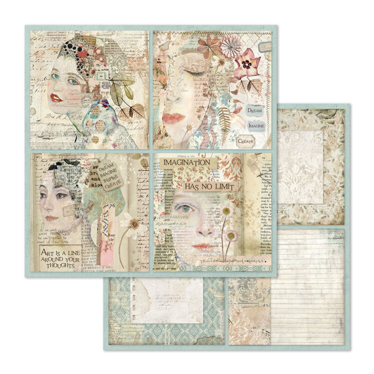STAMPERIA BLOCK DESIGNER PAPER 30.5/30.5 CM - SBBXL04 - Image 11
