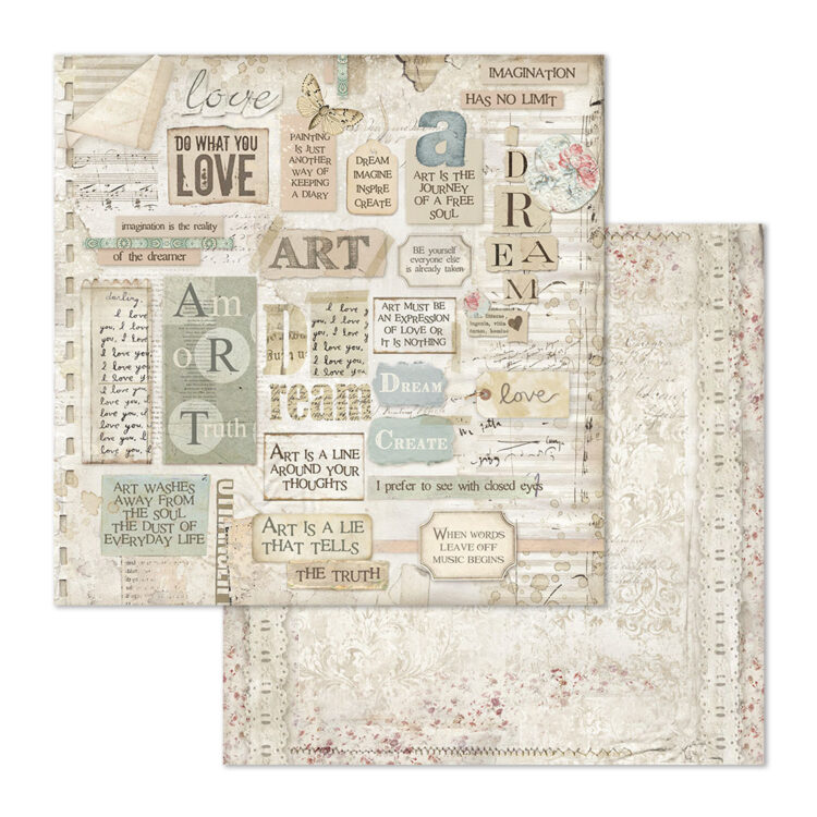 STAMPERIA BLOCK DESIGNER PAPER 30.5/30.5 CM - SBBXL04 - Image 15