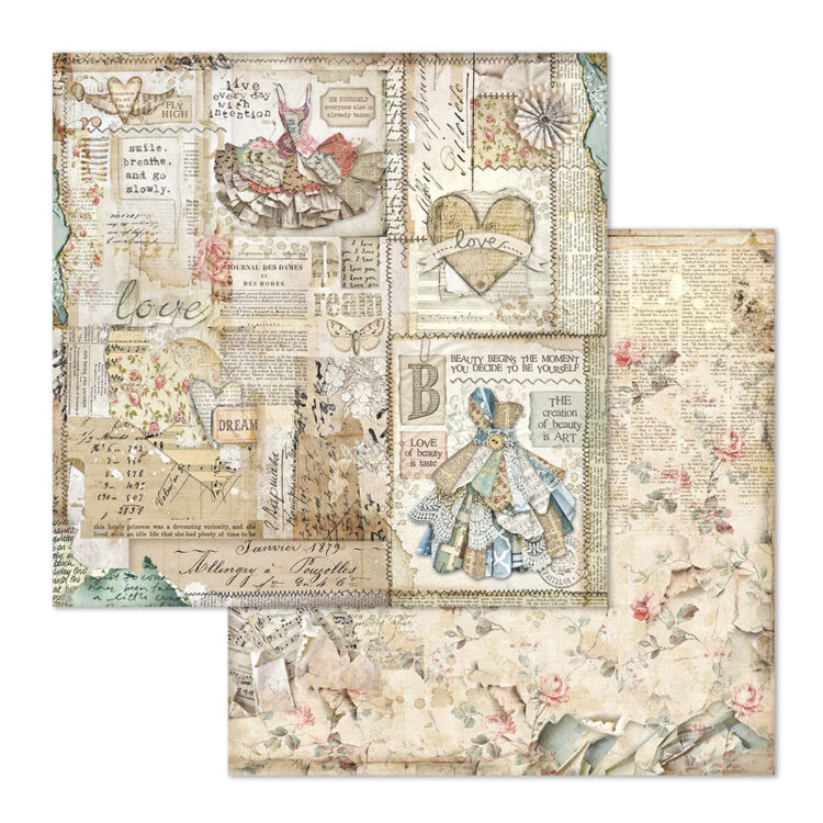 STAMPERIA BLOCK DESIGNER PAPER 30.5/30.5 CM - SBBXL04 - Image 8