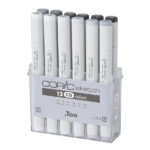 COPIC MARKER SET - COOL GRAY 12 COLORS