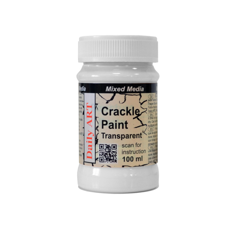 crackle paint transparent 100 DA DAILY ART PAINT WITH CRACKING EFFECT 100 ML. TRANSPARENT 17500000 - Image 1