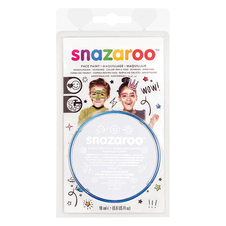 SNAZAROO FACE PAINT 18ML. -WHITE - Image 1