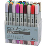 COPIC CIAO SET - 36 COLORS SET E