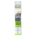 W&N BRUSHES BRISTLES WITH SHORT HANDLE SET OF 6 PCS. - 5295025